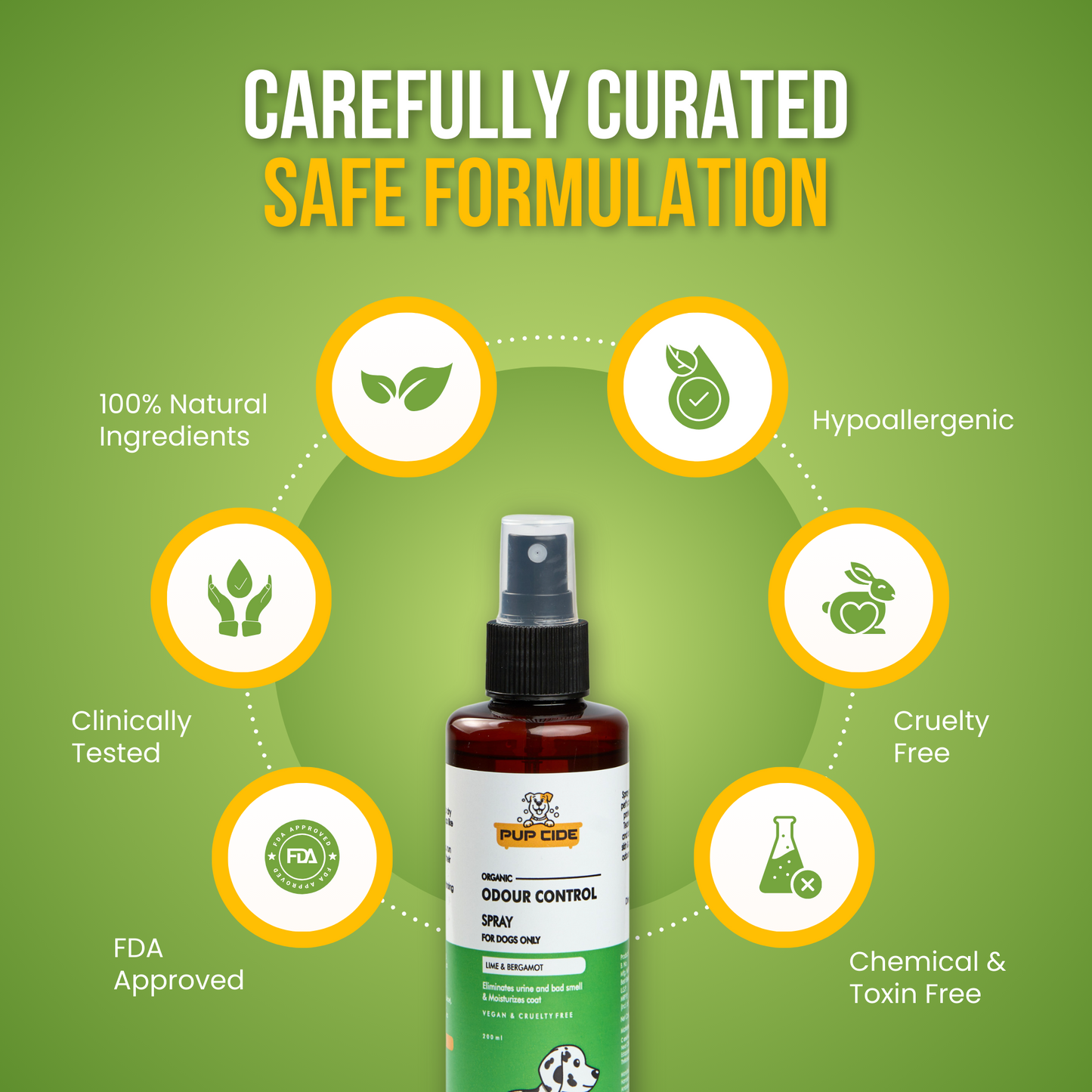 Odour Control Spray - Lime & Bergamot