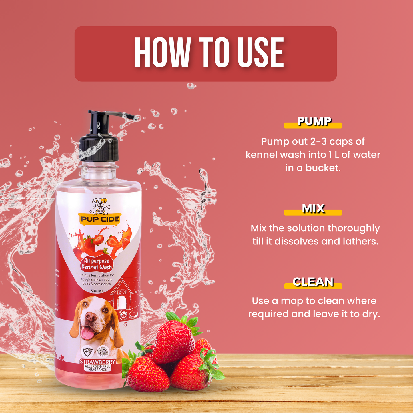 All-purpose Kennel Wash - Strawberry