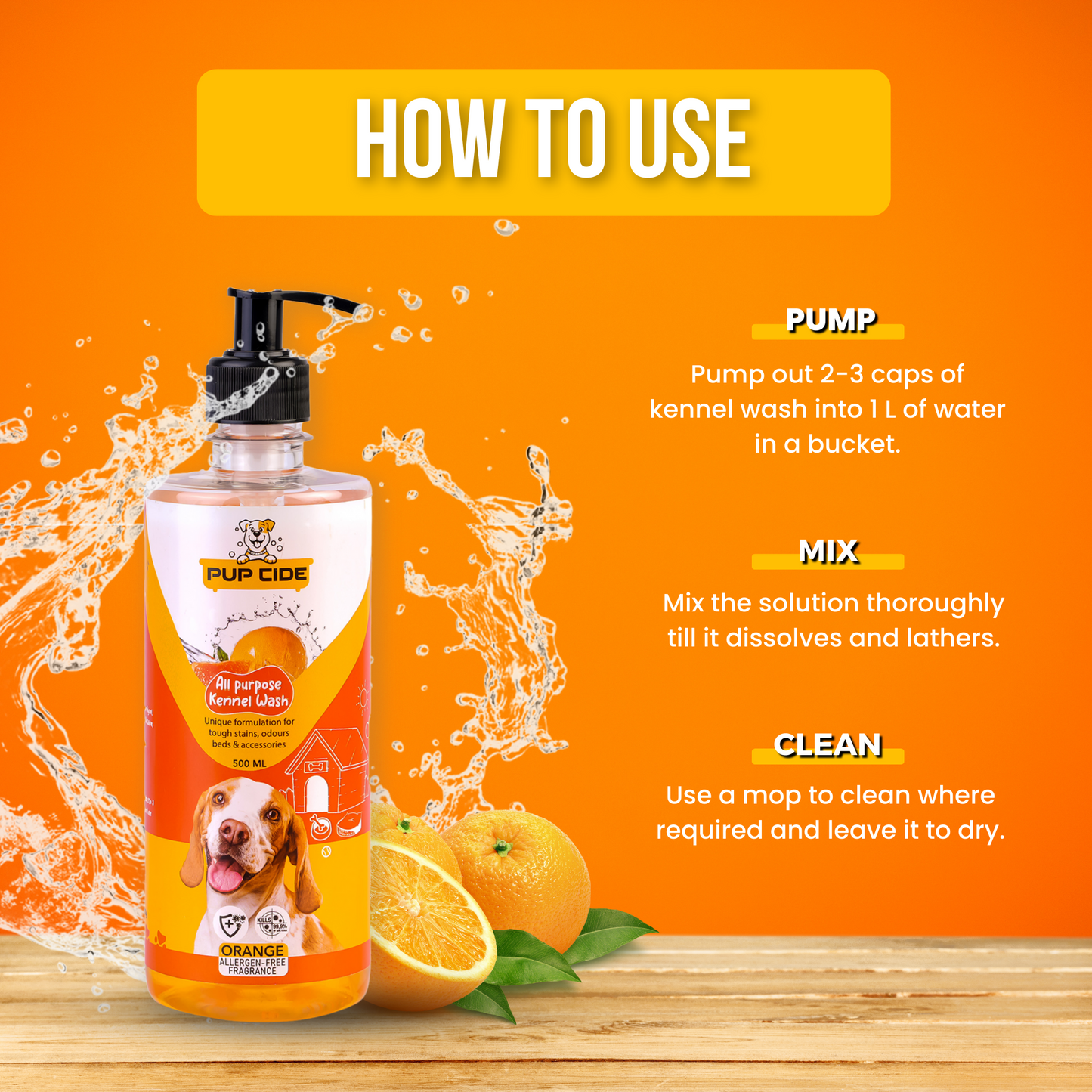 All-purpose Kennel Wash - Orange